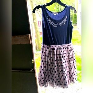 Navy blue and pink tutu dress Girls 14